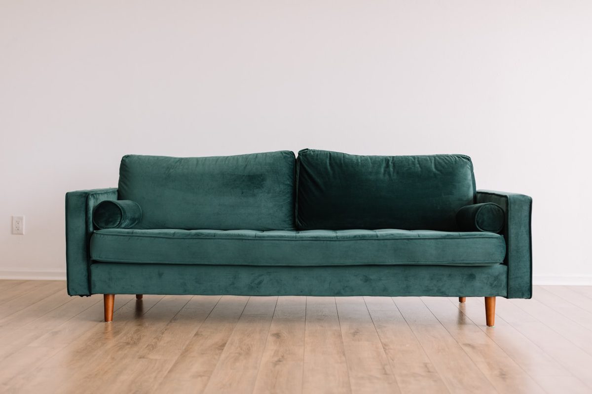 Emerald Velvet Sofa
